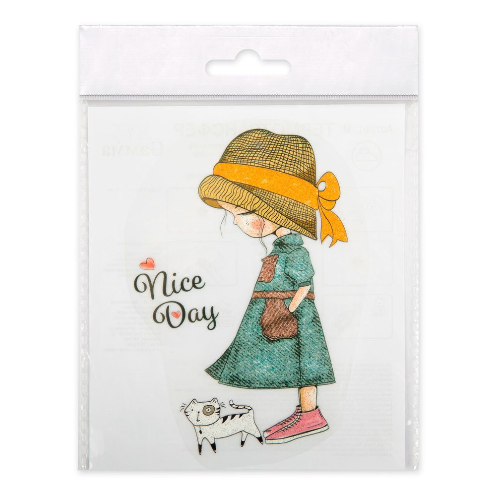 Термотрансфер M №01, 1 шт, M-014 nice day 9х13 см, Gamma "M" №01