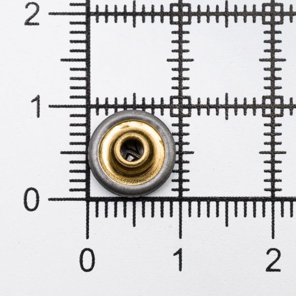 Хольнитены ⌀10 мм, |БЕЗ ГВОЗДЯ|, BIG, Цветок, т.серебро, 100 шт