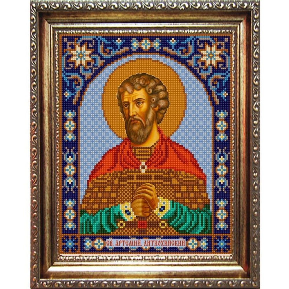 Рисунок для вышивания бисером Конек, 9339 Святой Артемий 20х25 см