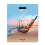 Тетрадь ученическая общая, глянцевая ламинация, A5+ 96 л. на скобе, белизна 100%, 5 шт, клетка, 000348 Вокруг света, Светоч 96ТСК5_3_3_1