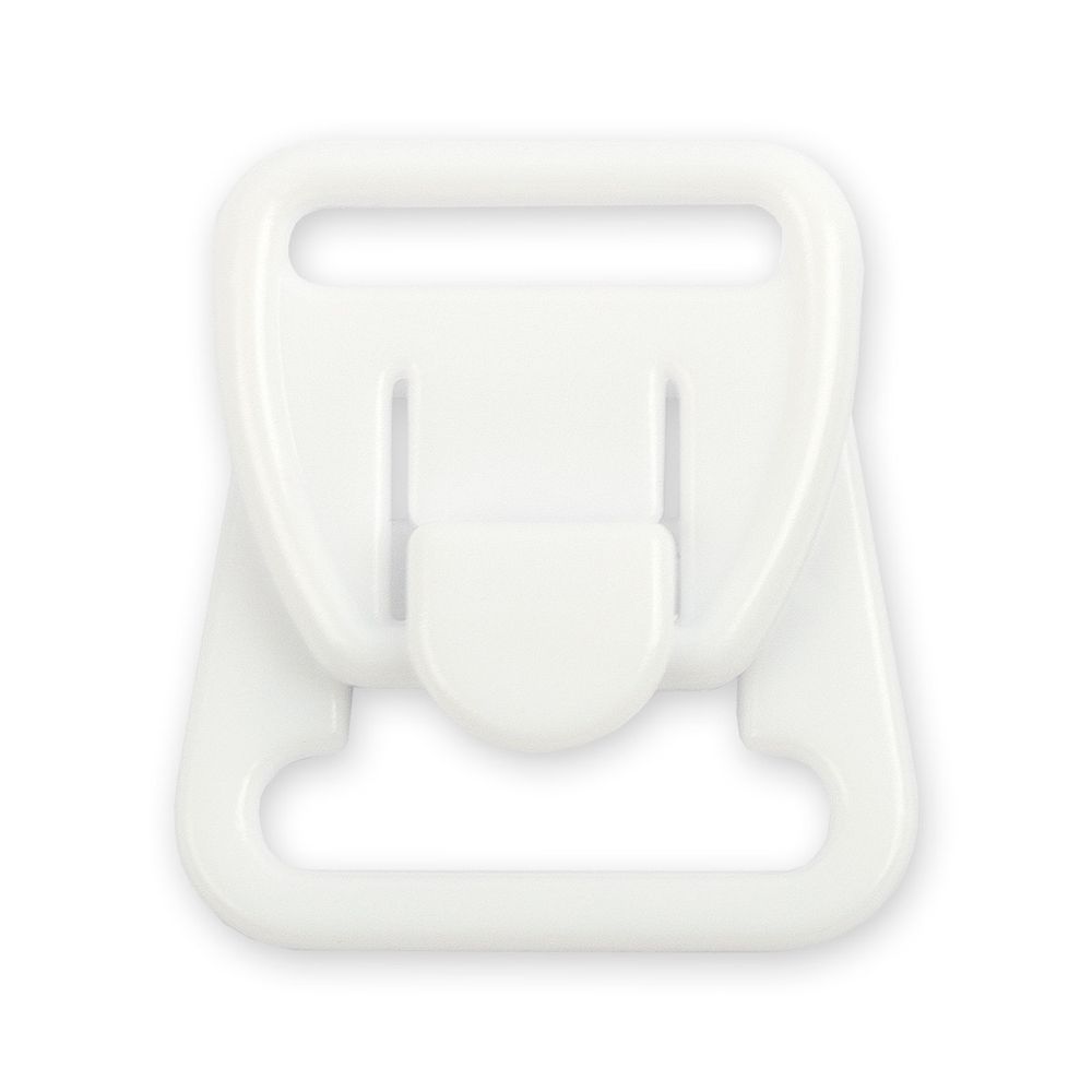 Застежки для бюстгальтера для кормящих мам пластик 14 мм, 20 шт, белый, Blitz ZPG-14