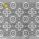 Кружево бельевое эластичное 180 мм / 10 м, цв.белый, Kruzhevo