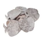 Декоративные элементы из коры дерева "Яблоко", 7см, 8 шт, белый