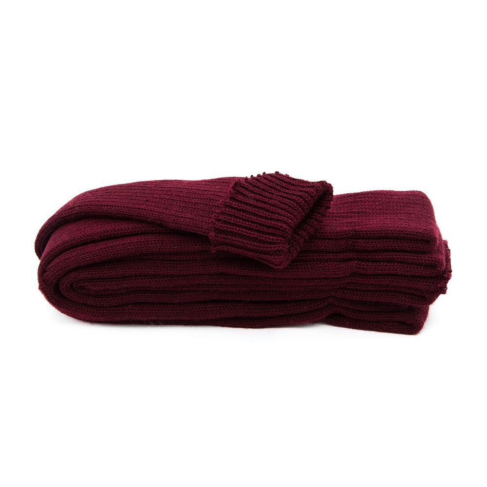 Манжеты трикотажные рукава 7.0 см / 3 метра, плотные, 002 бордо