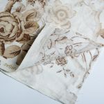 Ранфорс Розы моно 130 г/м², 100% х/б, 240 см, в нарезке, цв. бежевый, 3 метра /TOS/