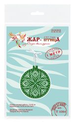 Набор для вышивания нитками МП Студия Т-1084, Хвойный узор, 11х10 см