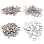 Кнопка рубашечная (джерси) закрытая ⌀9.5 мм, ≈144 шт, МЕТАЛЛ, эмаль, 101 белый матовый, NEW STAR