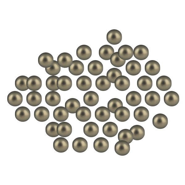 Бусины пластик ⌀6 мм, 250±10 шт (5х50±2 шт), /РП/, №20 хаки перл, Zlatka FPB-01