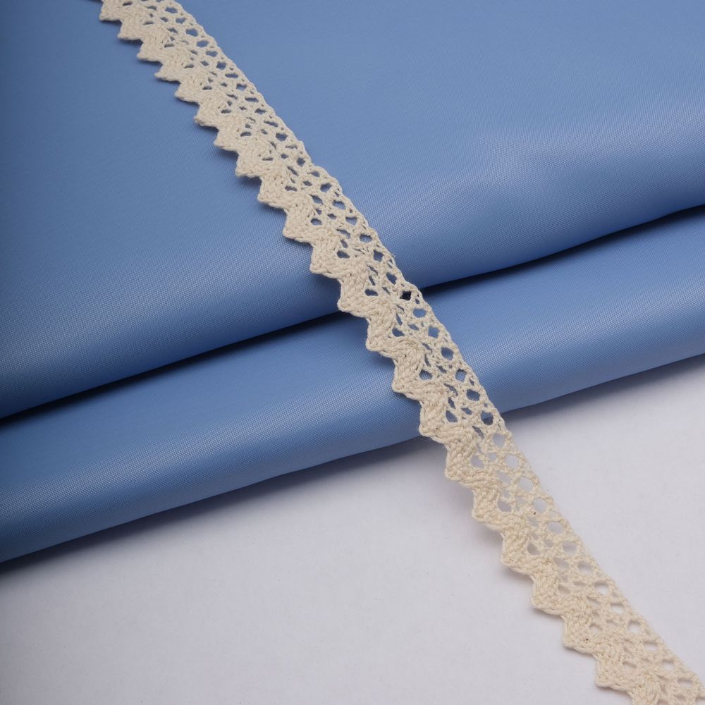 Кружево вязаное (тесьма) 16 мм / 25 метров, рис.16.01.078 (суровый), С3749Г17