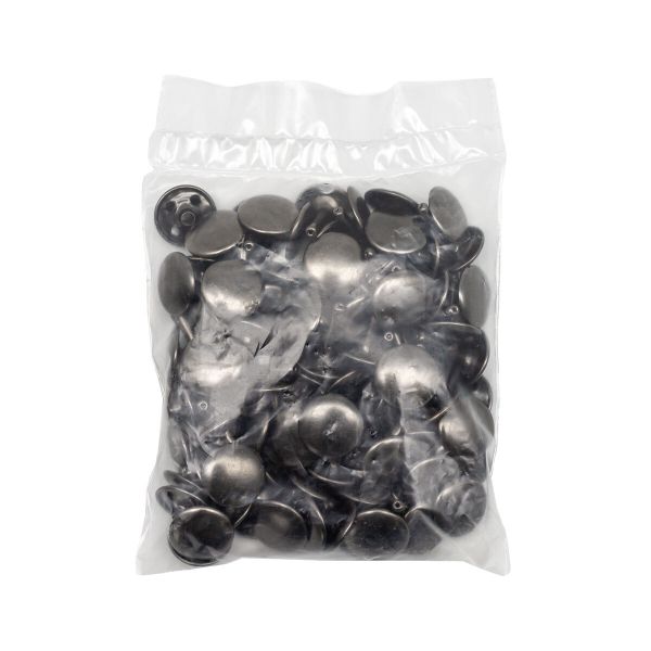 Хольнитены сумочные ⌀15 мм, h=16 мм, чер.никель, двухсторонний, BIG, 50 шт
