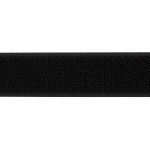 Лента контактная липучка (велкро) пришивная 25 мм / 25 метров, безворсовая, 100% нейлон, черный, ПЕТЛЯ, качество "A"
