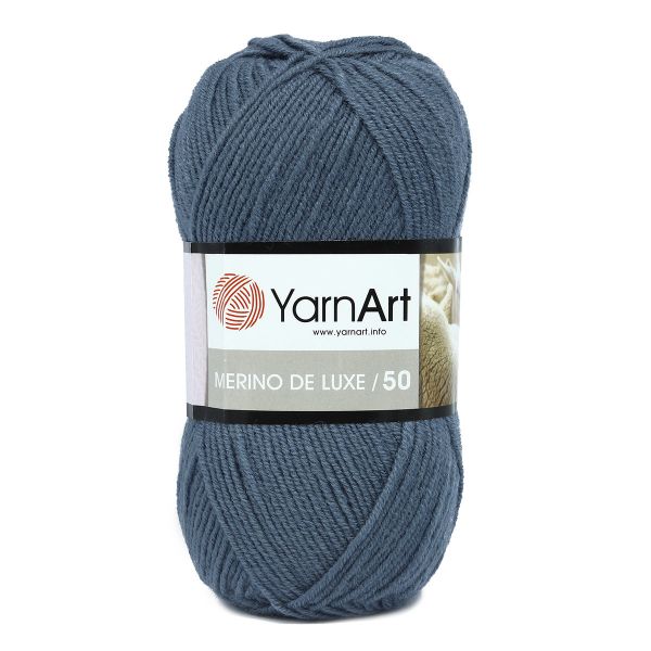 Пряжа YarnArt (ЯрнАрт) Merino de Lux / уп.5 мот. по 100 г, 280м, 3088 темно-серый