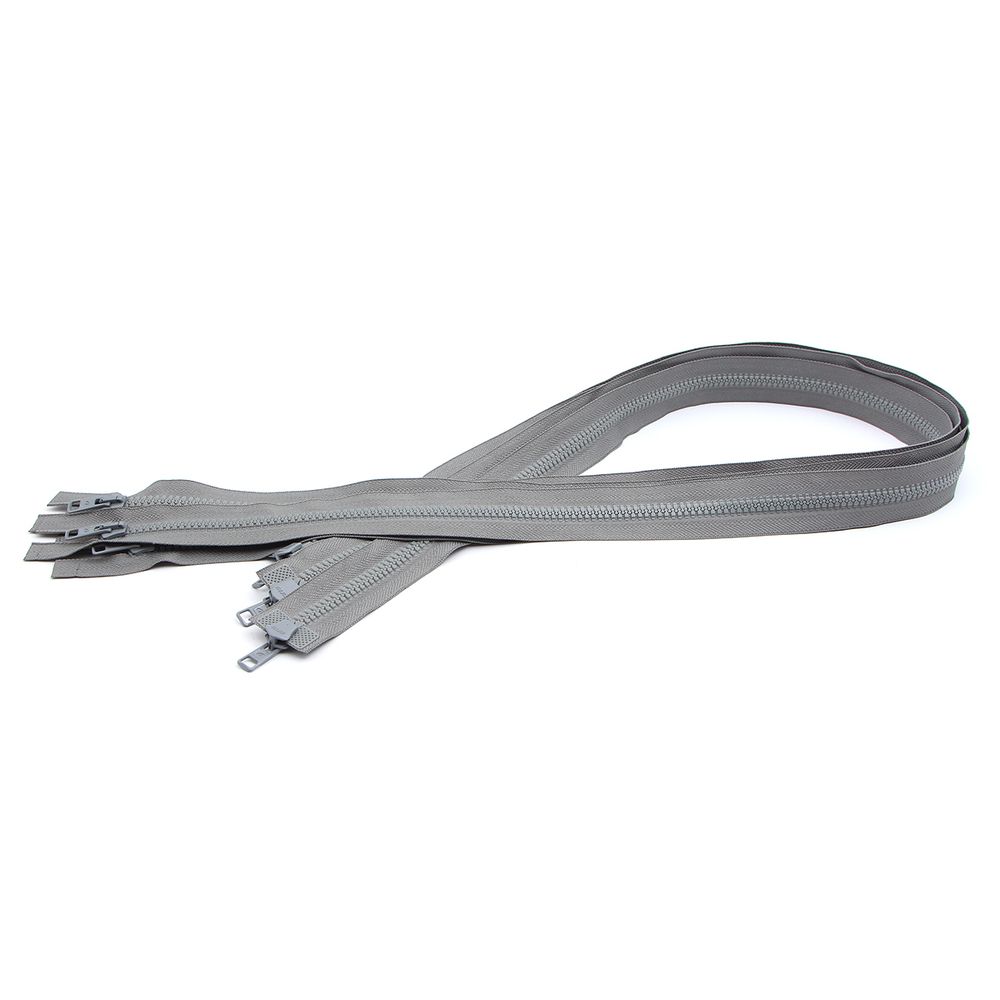 Молния трактор Arta Т6 (6 мм) 2 зам., разъем., 100 см, цв. 074 серый, уп.5 шт