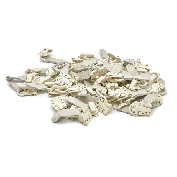 Крючок шубный Amii 50 мм, RAL 1013, 50 шт, кремовый