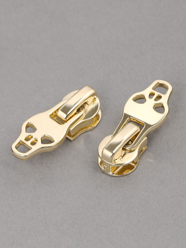 Слайдер (замок) для молнии спираль Т5 (5 мм), автомат, F22, цв.3 золото, уп.10 шт, Mzipp