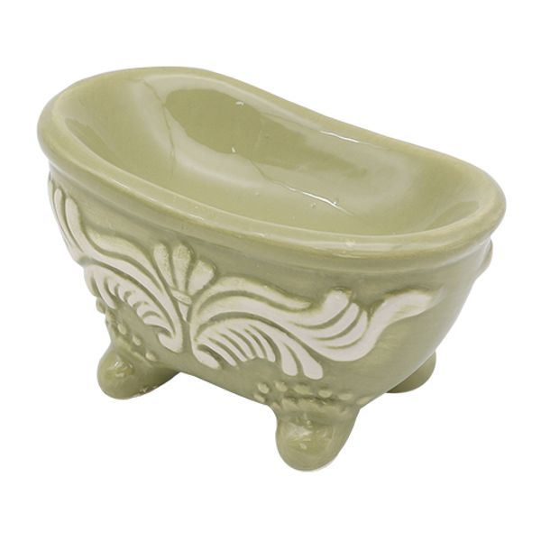 Миниатюра кукольная: Ванна 7х4 см, зеленый