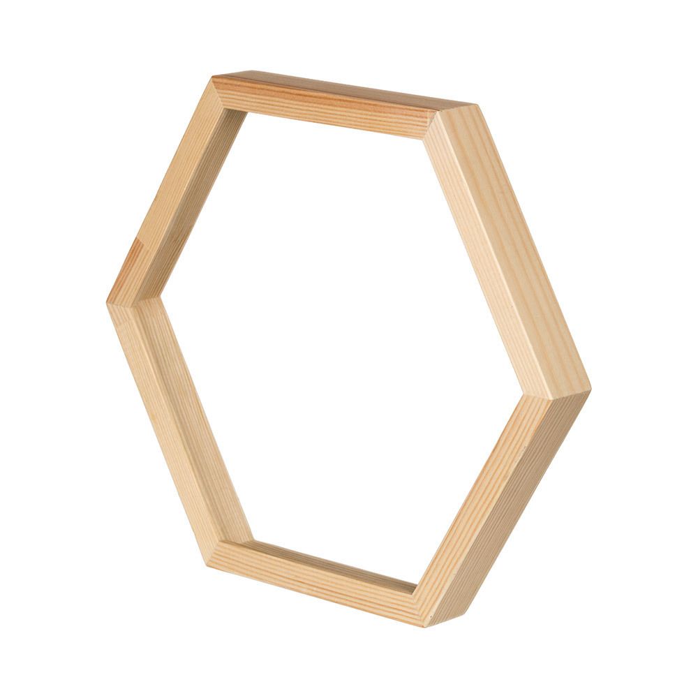 Рамка для картины (фото) каркас без стекла ⌀30 см, шестигранник, Gamma ВКБ-01