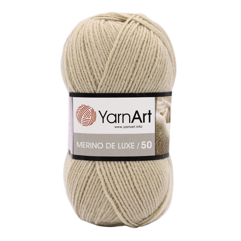 Пряжа YarnArt (ЯрнАрт) Merino de Lux / уп.5 мот. по 100 г, 280м, 33 светло-серый