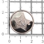 Пуговицы на ножке 36L, G, 72 шт