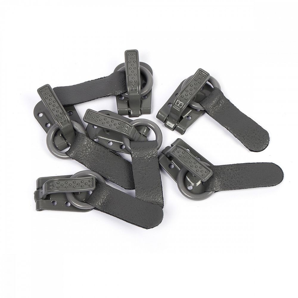 Крючок шубный TBY 50 мм, TBY-0122, цв. S275 серый уп. 100 шт