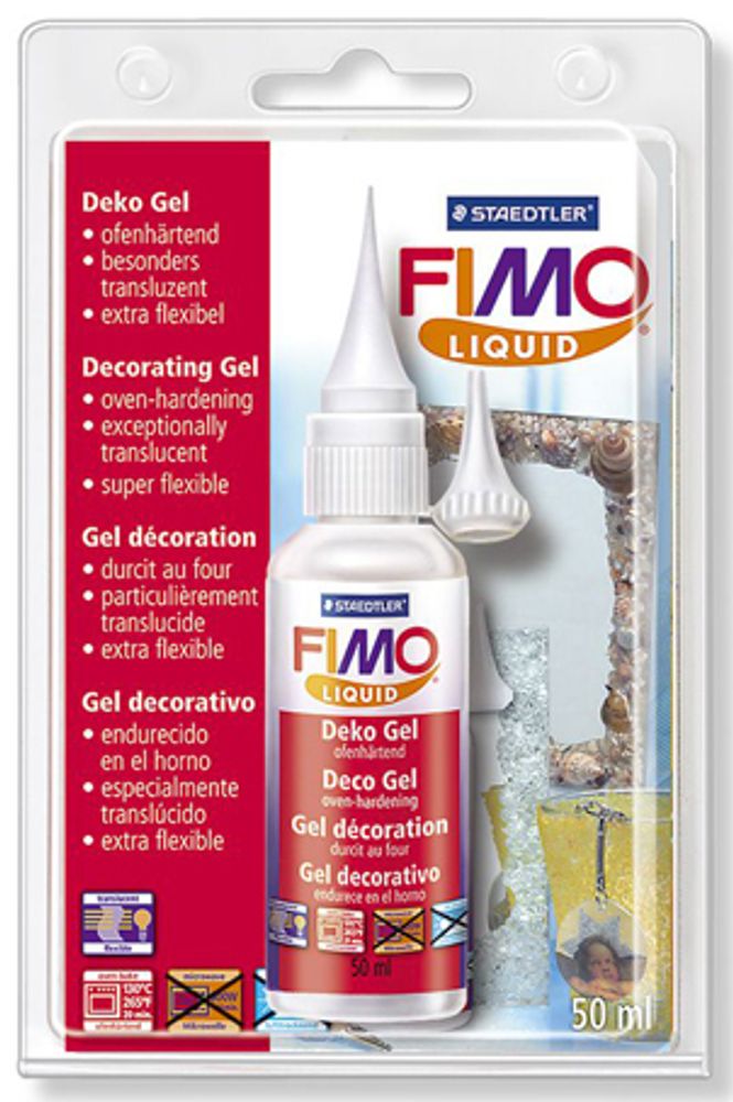 Fimo Liquid декоративный гель, прозрачный, 200 мл /TOS/