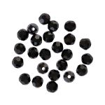 Бусины стекло ⌀3 мм, 24 шт, черный/jet, Preciosa 451-19-602