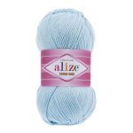 Пряжа Alize (Ализе) Cotton Gold / уп.5 мот. по 100 г, 330м, 513 кристально-синий A