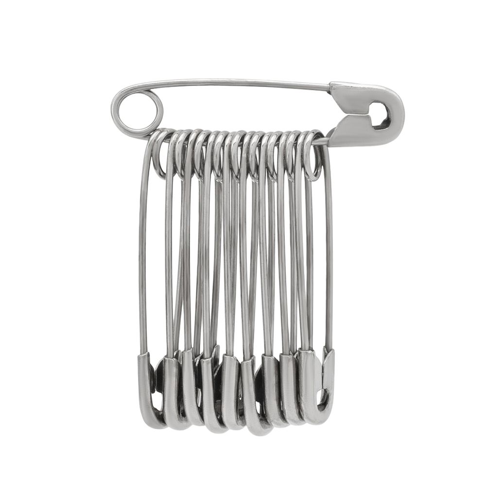 Булавки английские l=28 мм, никель, 1000 шт, С-56