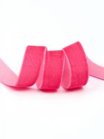 Лента бархатная (тесьма) 20.0 мм / 22.86±1 метров, арт.20VR27 нейлон цв.яр.розовый