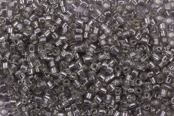 Бисер Toho 11/0 Aiko 3 (1.7 мм), 5 г, 0029 т.серебристый