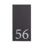 Этикетка-размерник 10х20мм, 100 шт/упак, черный фон/белый шрифт (MN) (56)