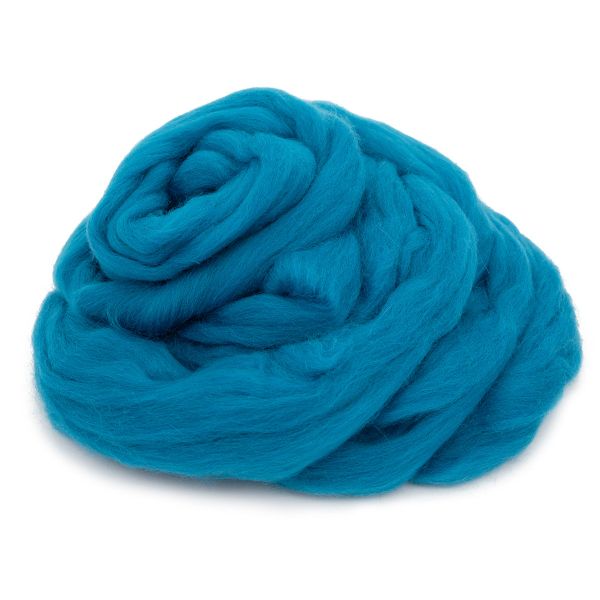 Шерсть для валяния Троицкая п/тонкая 1х100 г (до 29 мкр), 335 изумруд