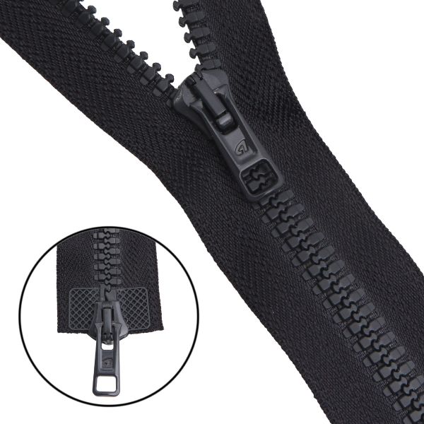 Молния трактор Arta Т6 (6 мм) 2 зам., разъем., 75 см, ОПТ. УП. 25 ШТ., 102 т.серый