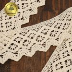 Кружево вязаное (тесьма) 50 мм / 10 метров, TBY.1003 цв.02 натуральный, Kruzhevo