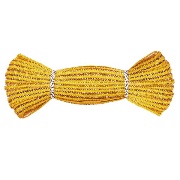 Шнур отделочный плетеный ⌀6.0 мм / 30 метров, желтый, С886Г7