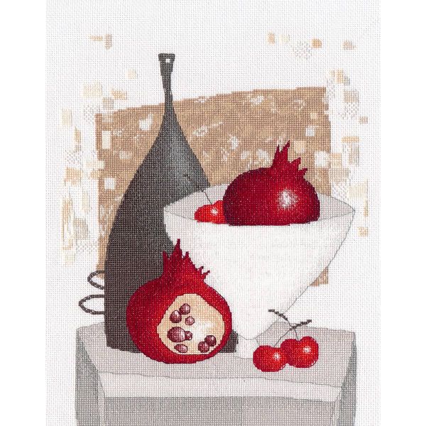 Набор для вышивания нитками Овен 1679, Гранатовый ноктюрн 22х30 см