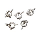 Замок для бус кольцо с ответной частью, 9 мм, 5 шт в упак, Astra&Craft, никель