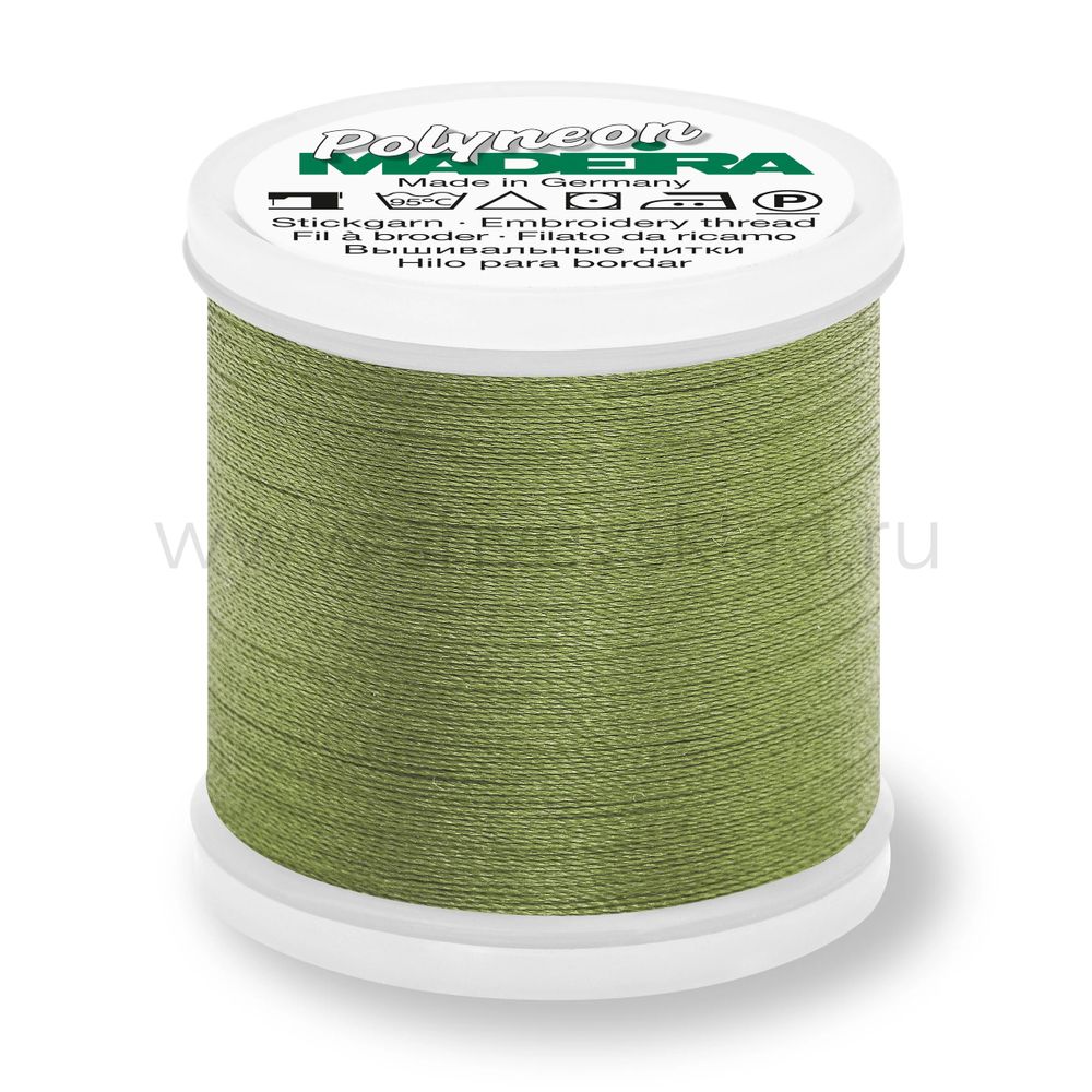 Нитки вышивальные флюоресцирующие Madeira Polyneon №40, 400 м, цв. 1648, 9845, 5 катушек