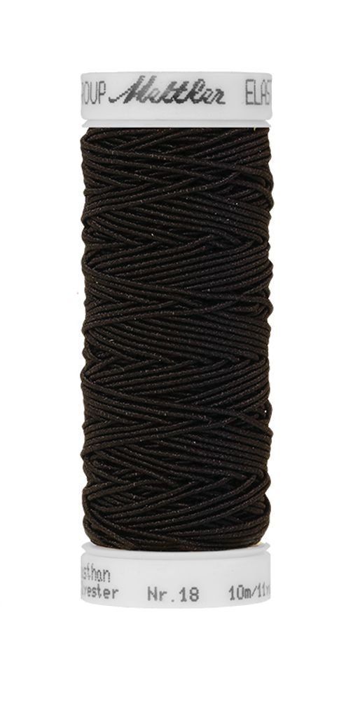 Нить-резинка Mettler Elastic, 10 м, 4000 черный, 5 катушек /TOS/