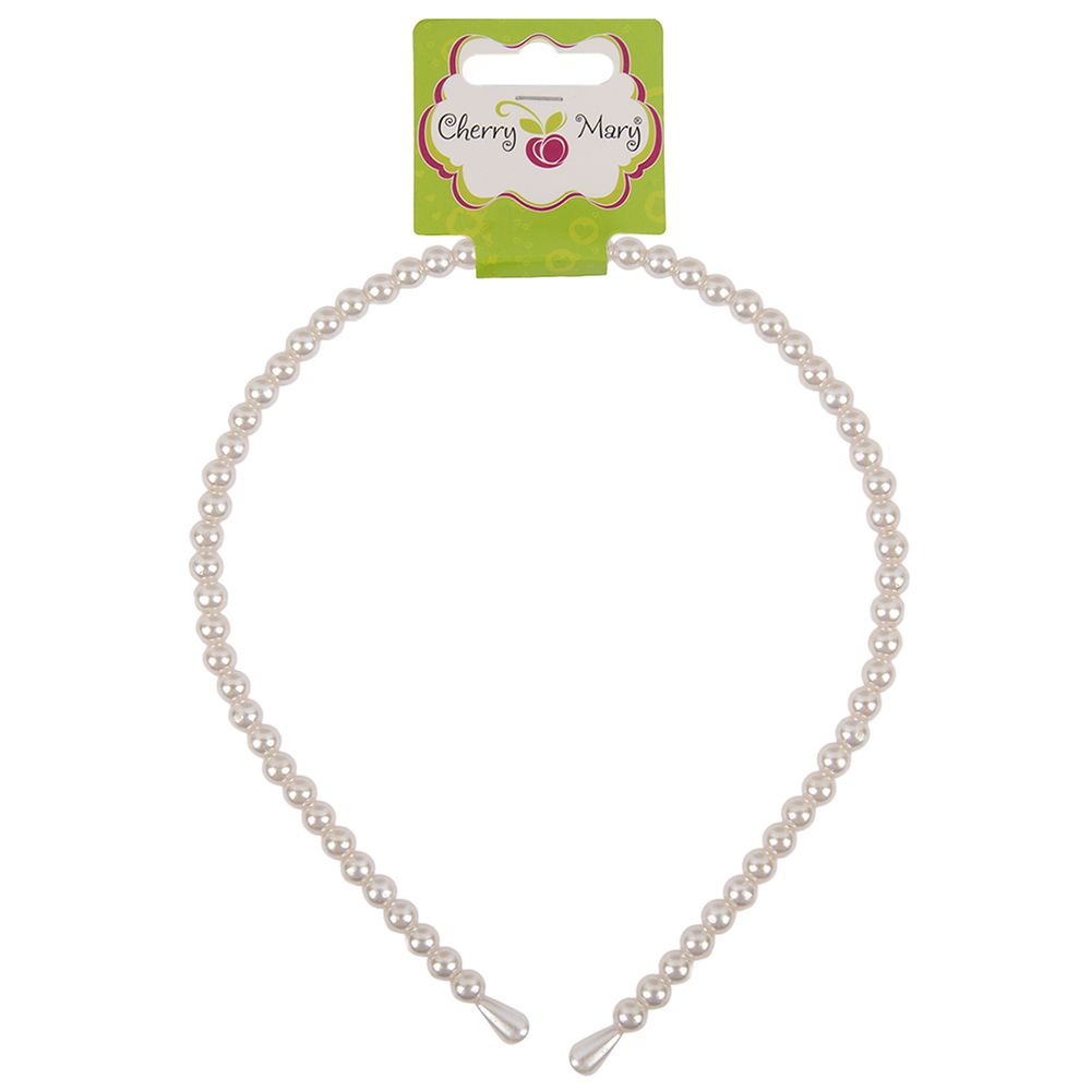 Ободок для волос O1009, 5 шт, №01 жемчужный, Cherry Mary O1009