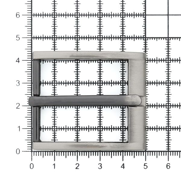 Пряжка ременная металл 35 мм, T.Nickel, 3 шт