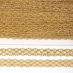 Тесьма отделочная 12 мм / 13.71 метров, TBY 916 цв.золото