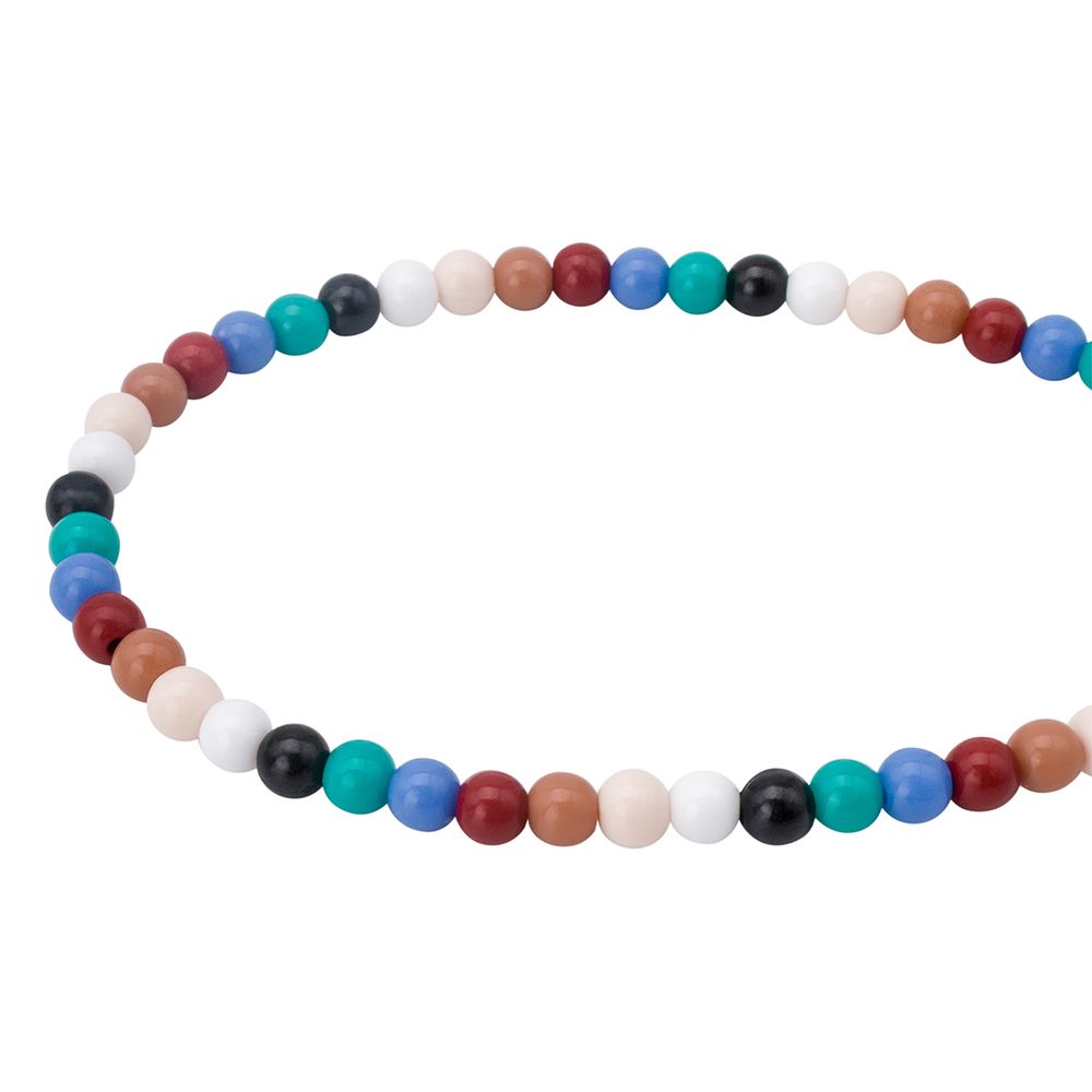 Бусины пластик ⌀6 мм, 50 г, микс цвета, круглые, Astra&Craft (микс), 1AL121-1