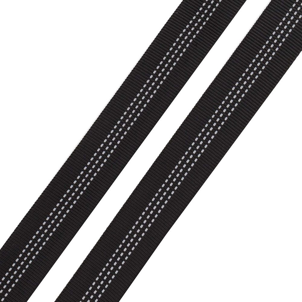 Стропа (ременная лента) 24 мм / 45.72 метра, [25.10 г/пог.м], со светоотражающими полосками, 01 черный, 3Al355