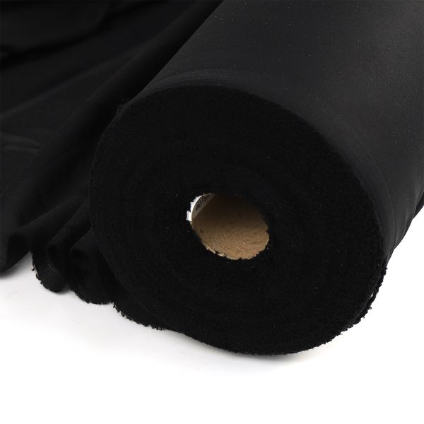 Дублерин эластичный 25 г/м², черный, шир.150см, 100м