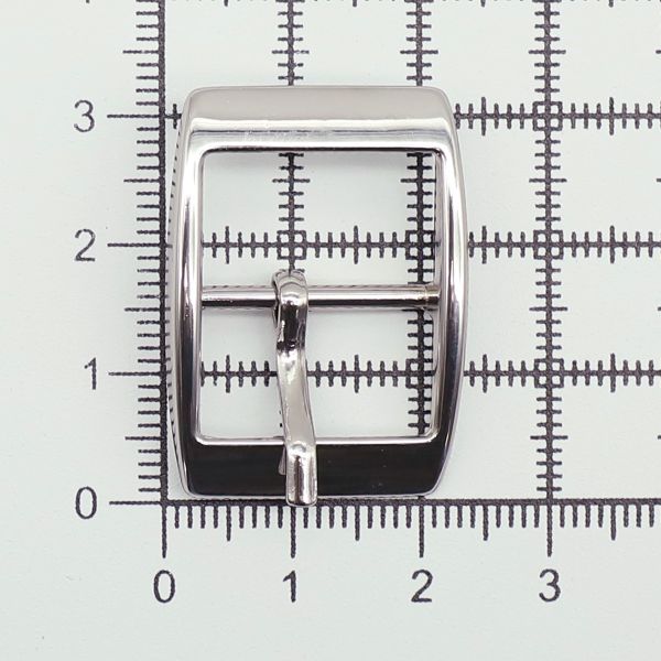 Пряжка ременная металл 18 мм (внешн. 23х32 мм), 10 шт, никель, прямоугольная, BIG