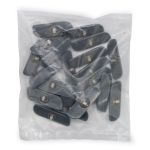 Пуговица 70L (44мм) на ножке, пластик (серый), Б23(3.01-582-44), 20 шт