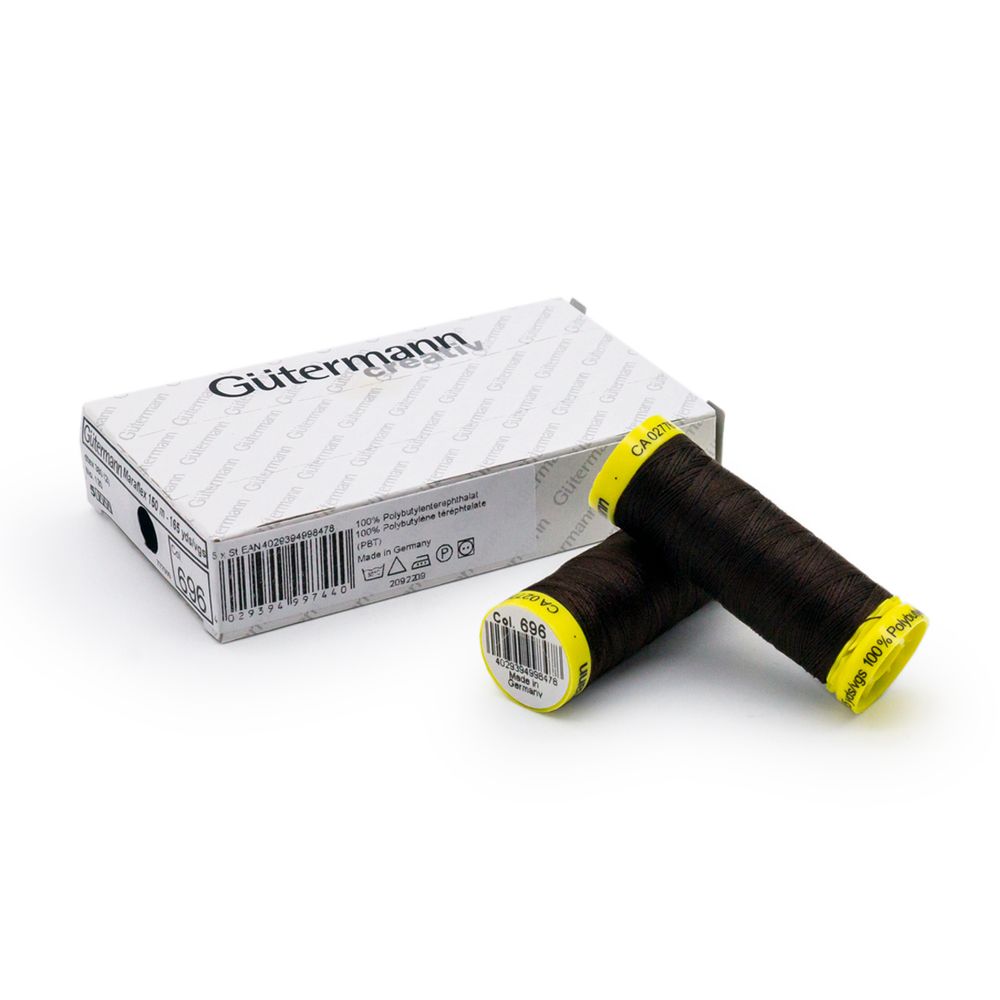 Нитки для трикотажа Gutermann Maraflex, 150м, 696 т.шоколад, 5 катушек