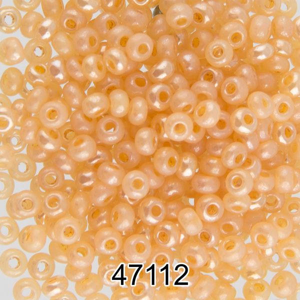 Бисер Preciosa 10/0 (2.3 мм), 500 г, 47112 (Ф141) кремовый