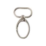 Карабин металл 25.0 мм (50х30 мм), 10 шт, 04 никель, Gamma GH 118/25/10